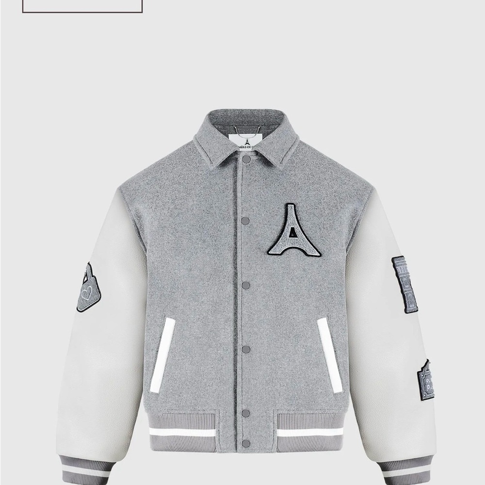 Gray and White Varsity Jacket - image 5